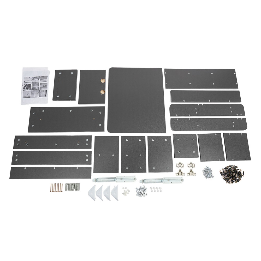 Folding Space Saving Wall Mounted Bookshelf, Fold Down Laptop Desk Workstation