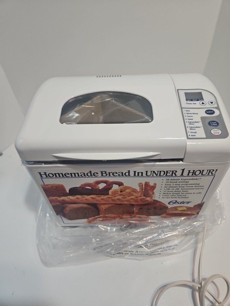 Oster Bread Maker Machine 58-Minute Express Bake 2 lb Model 5834