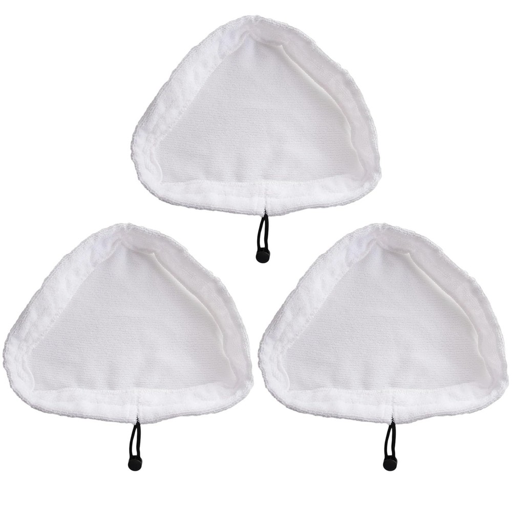 3Pcs Triangular Steam Mop Replacement Pads, Washable Microfiber Cleaning Pads...