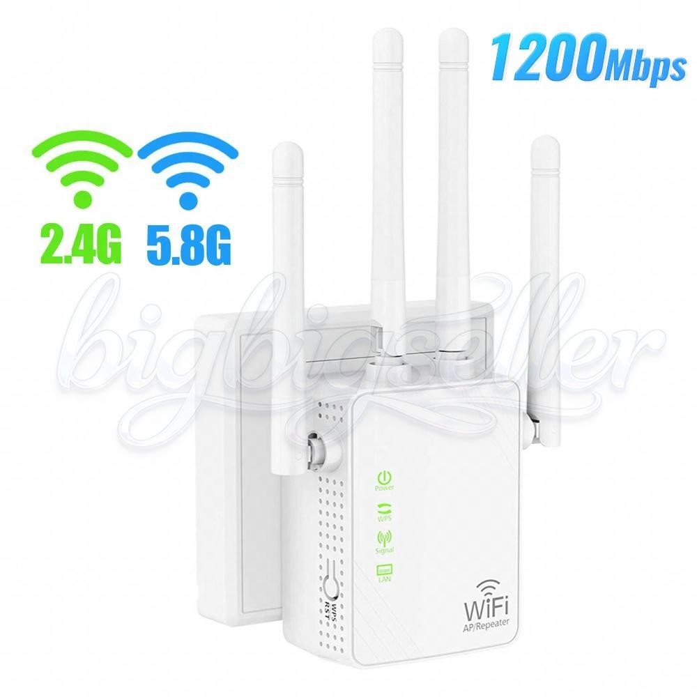 WiFi Extender Signal Booster Up to 5000sq.ft and 45 Devices, WiFi Range Extender