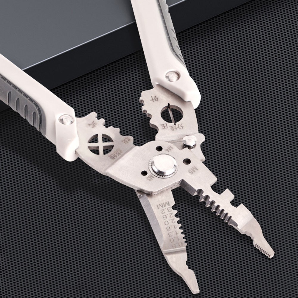 Wire Stripper Cutter Stainless Steel Wire Stripping Tool, Multi-Function CW