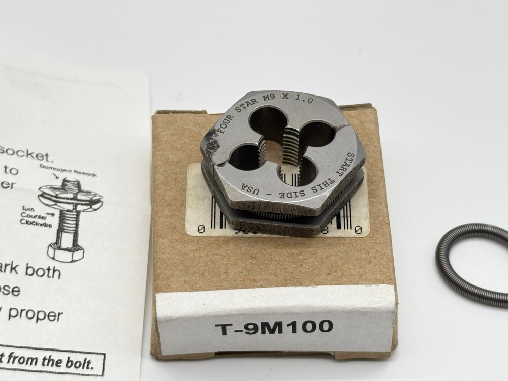 Murray Tools NEW Split Hex Die Thread Chaser M9 X 1.00 USA