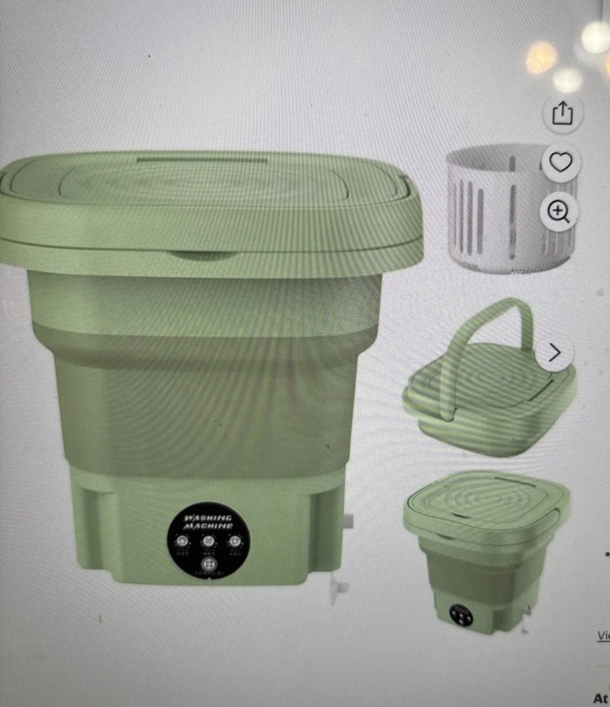 Portable Mini Washing Machine Washer Foldable for Travel
