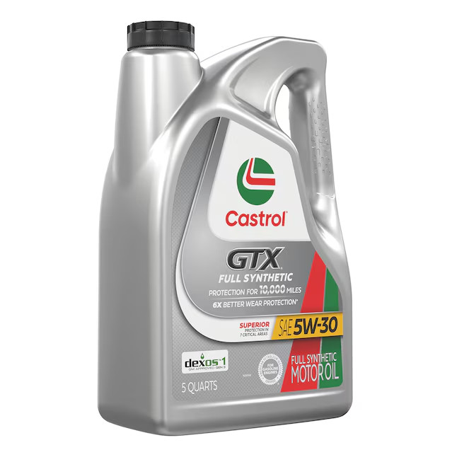 Castrol GTX Full Synthetic 5W-30 Motor Engine Oil 5 Quart Jug Car Truck