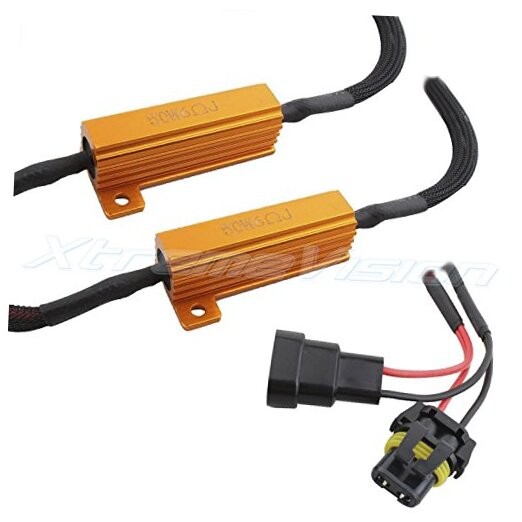 LED Anti Flicker Resistor Decoder Plug and Play Error Free (1 Pair) -