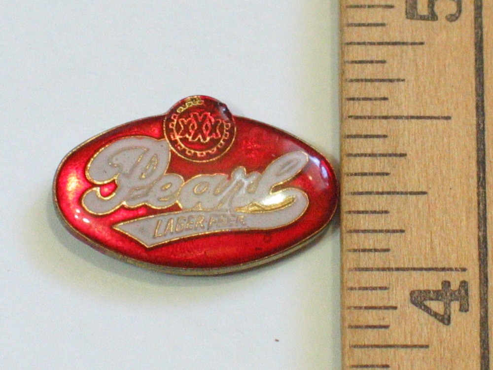 Pearl Lager Beer Pin Vintage