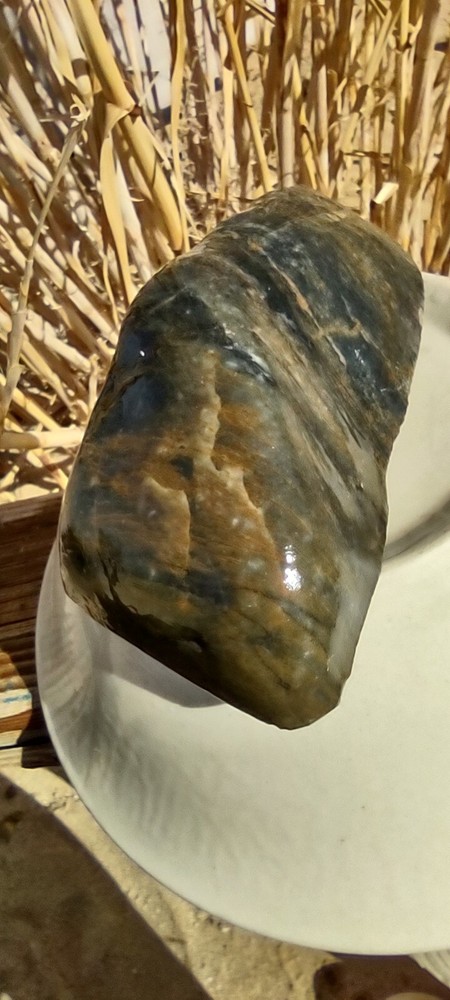 Lapidary Blue Tigers Eye Slabbed Cut
