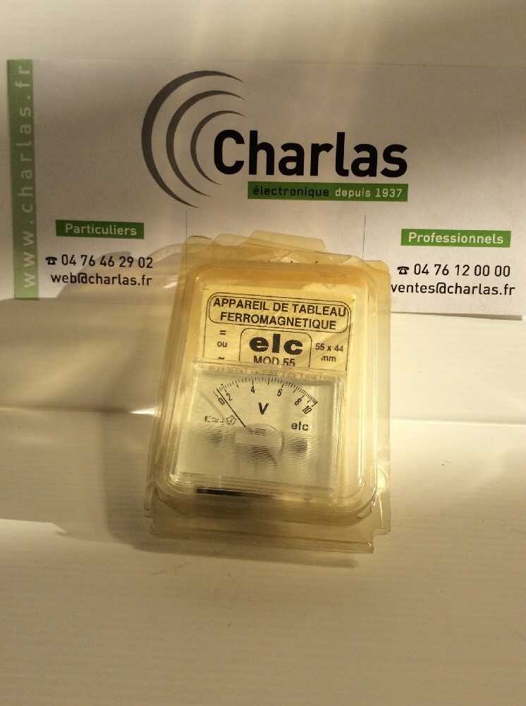 Elc 10V Voltmeter Needle Dial