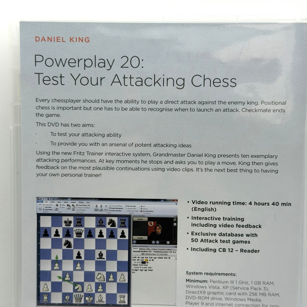 Fritz Trainer - Powerplay 20: Testing Your Attacking Chess - Daniel King DVD-ROM