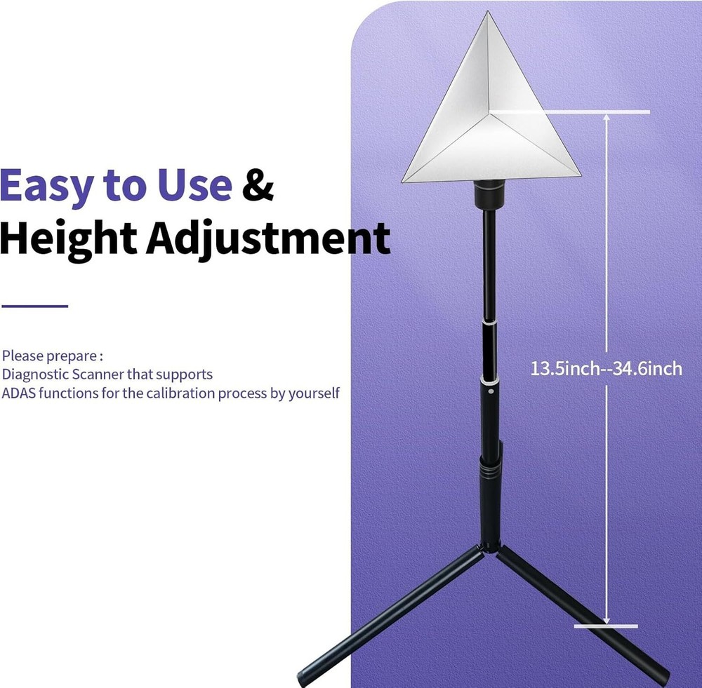 Radar Aiming Corner Reflector Target ADAS Calibration Tool with Stand,ADAS Ca...