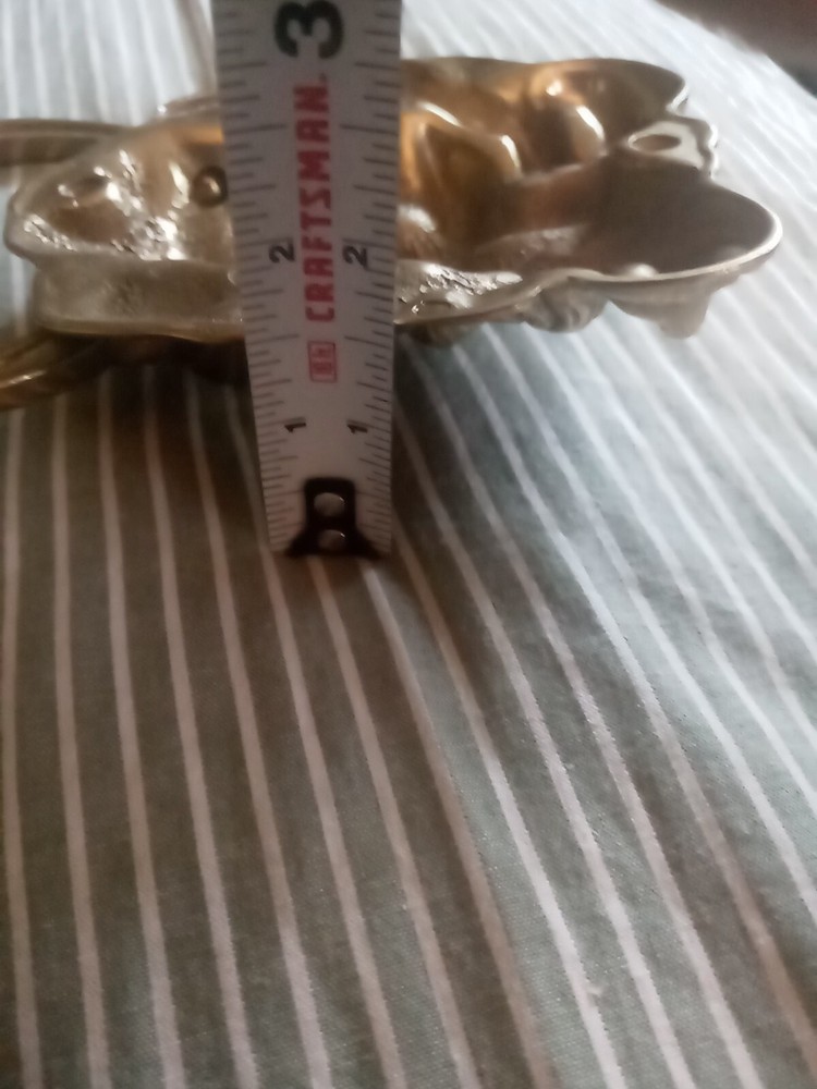 Vtg. Brass Cast Lion Head Door Knocker. Solid. Heavy.