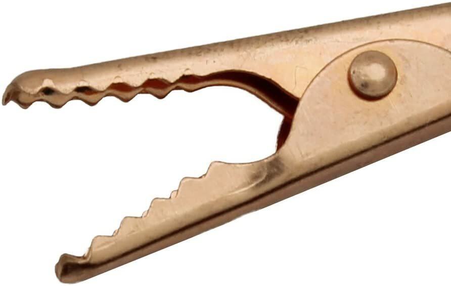 Copper Alligator Clips 4pc 2 in 10 Amp Soldering Heat Sink & Test Wire Connector