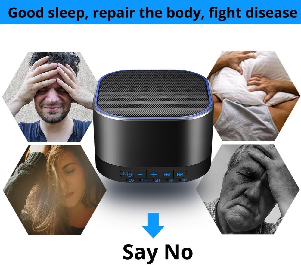 Versatile White Noise Machine with Memory Function - Travel-Friendly Design