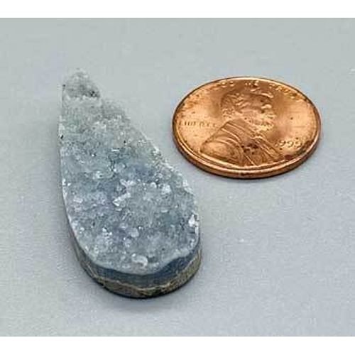 1 1/2 Amethyst Tear druse cabochon