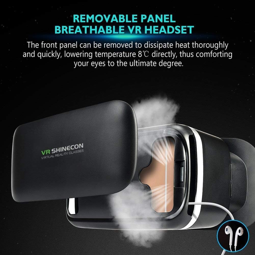 VR Headset Compatible with iPhone & Android Virtual Reality VR Goggles