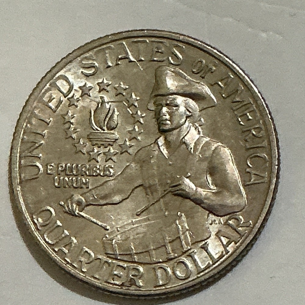 1976 Washington Quarter 25C Bicentennial Colonial Drummer Reverse