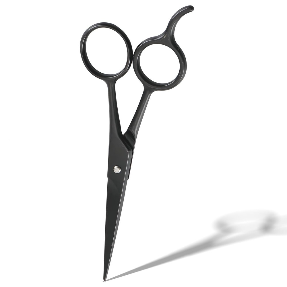 Sharp Stainless Steel Shears - Black - Professional Beard & Mustache Scissors...