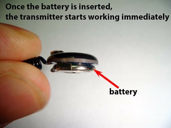 Mini Spy Audio Bug – 300m Wireless UHF Transmitter, Hidden Mic, Made in Israel