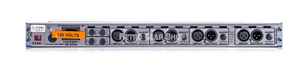 API 3124V Discrete 4-Channel Microphone Line Preamp Api