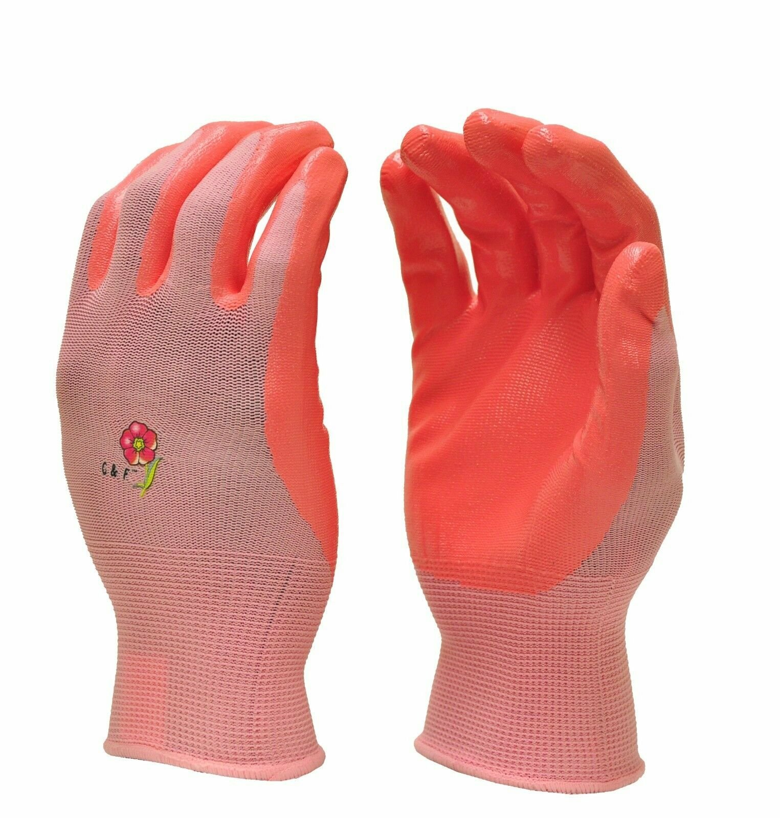 G & F 15226 Working Garden Gloves Women 6 Pair Pack Assorted Colors