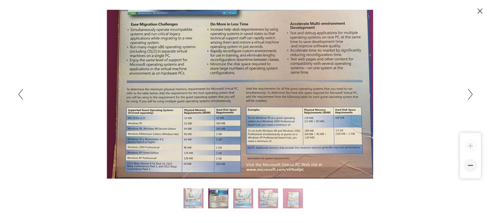 MS Virtual PC Runs Multi PC (v2004) OS Sys Simultaneously