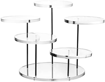Clear 5 Tier Acrylic Display Riser Stand