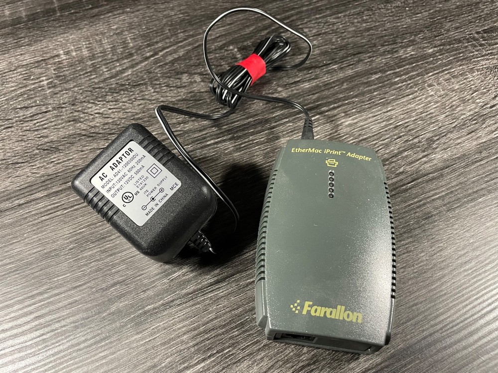Farallon PN559 EtherMac iPrint Adapter For Mac w/ PSU