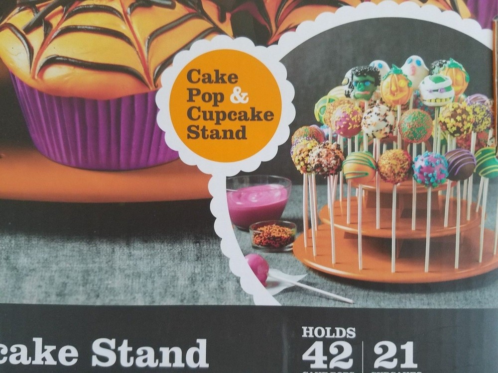 Sweet Creations Cake Pop & Cupcake Stand Orange