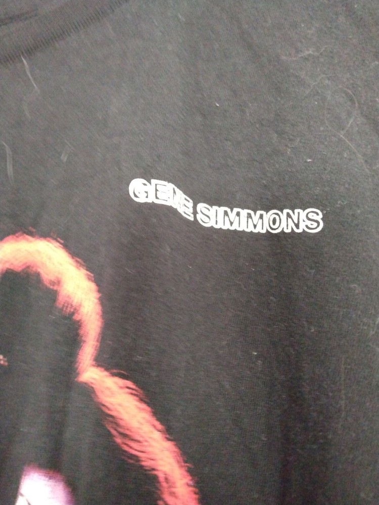 KISS Gene Simmons Solo Album T-Shirt 2XL Black Tee Official Free Shipping