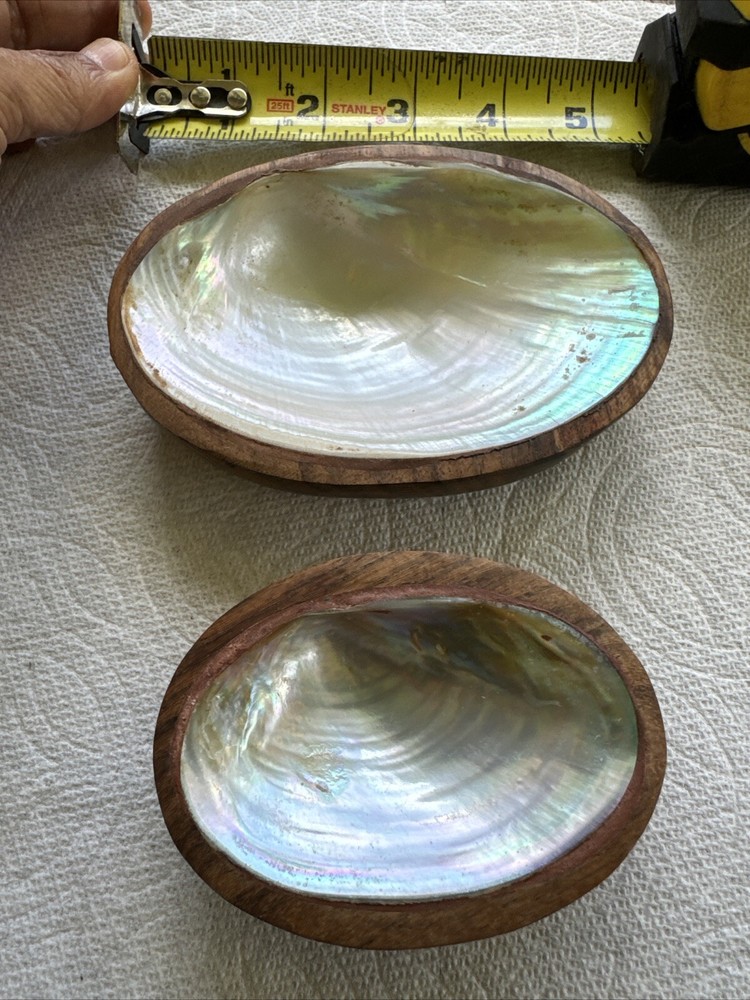 2 Pcs Shell Mold In Wood