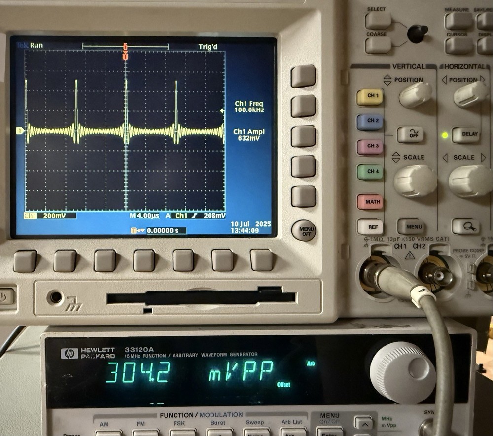 HP / Agilent 33120A 15MHz Arbitrary Waveform Generator Tested