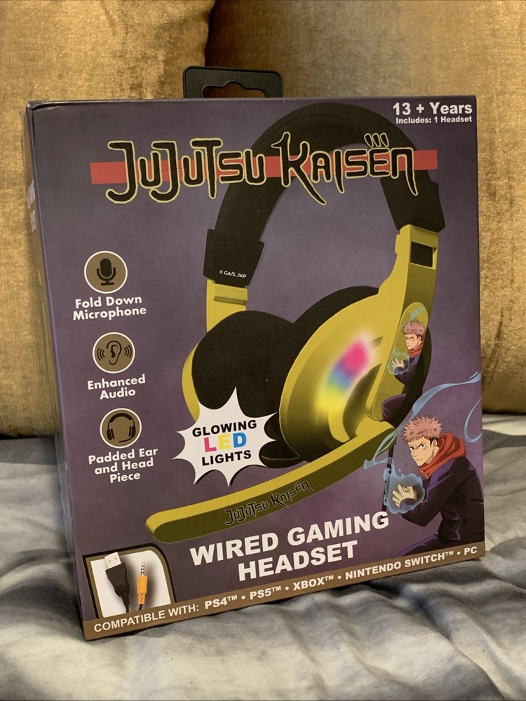 “JUJUTSU KAISEN” Wired Gaming Headset - Multi-Platform Compatibility LED