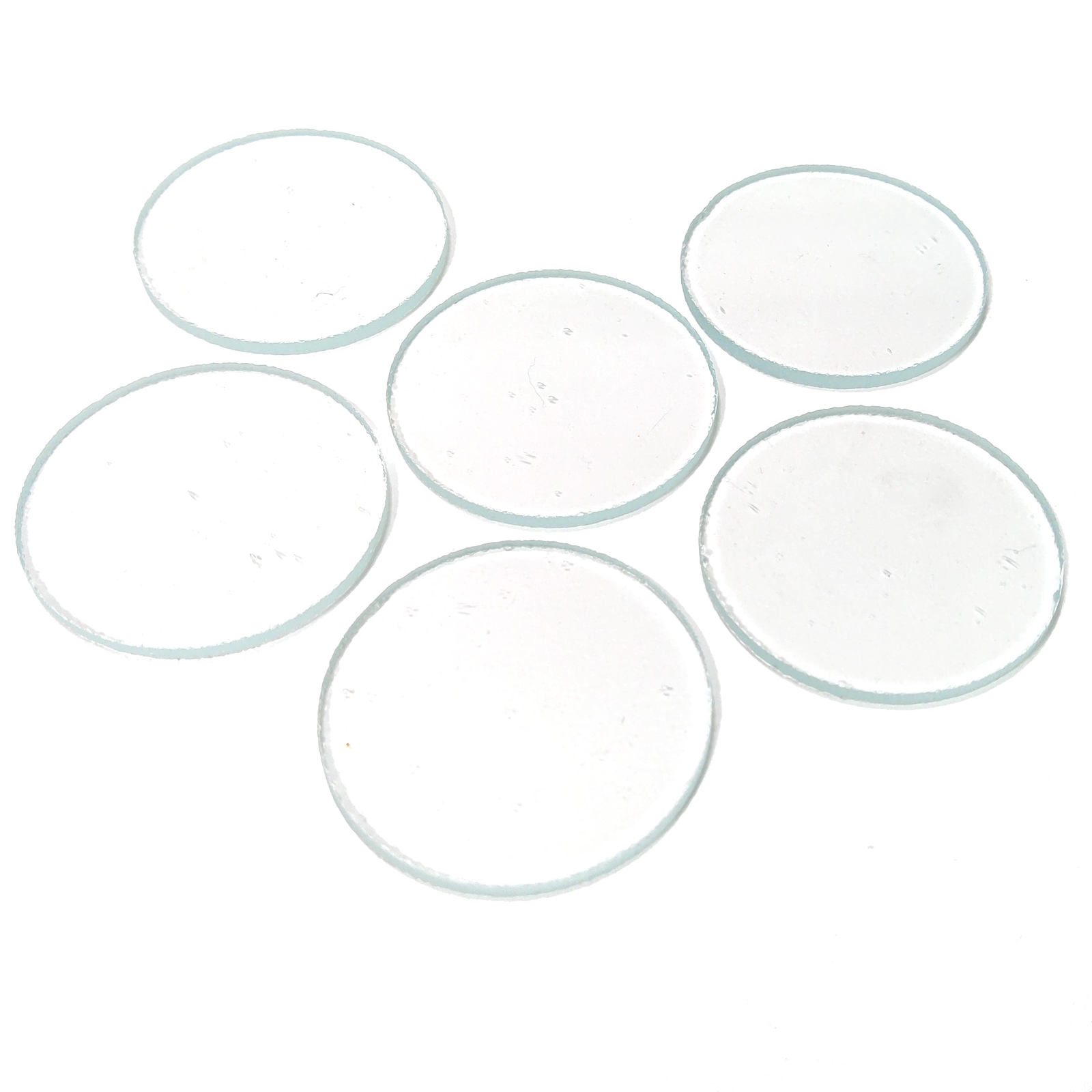 Clear Fusible Precut Circles COE 96 Glass Blanks - 5 Sizes Available