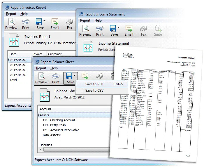 Express Invoice Invoicing Software Manage invoices NCH Software