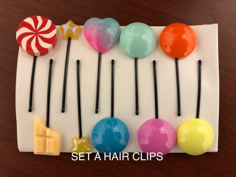 Vanellope Hair Clips - Vanellope Hair Candy - Vanellope costume, Wreck it Ralph