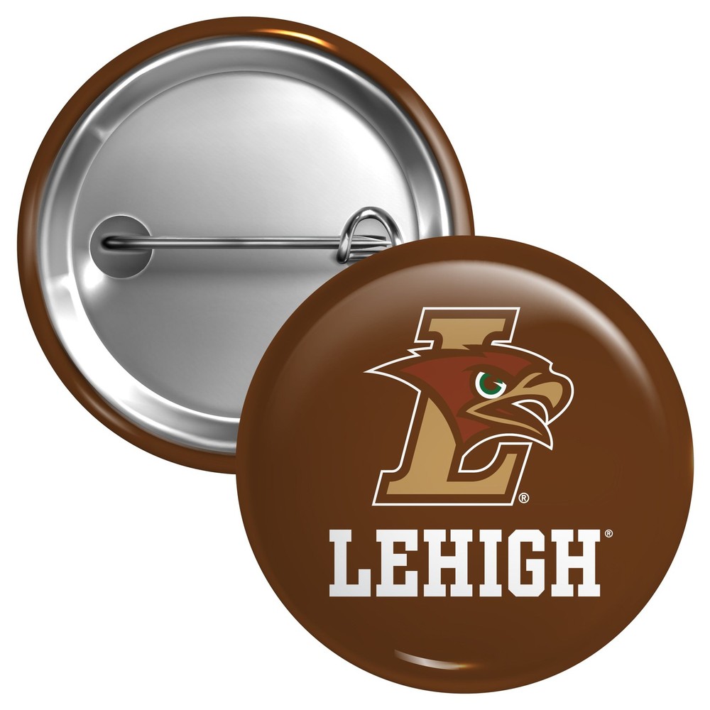 Lehigh University Mountain Hawks Button Pin - 3 Size Options