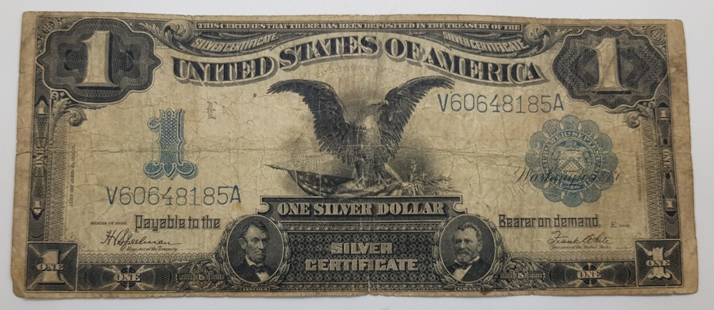 1899 $1 Silver Certificate Black Eagle Note V60648185A