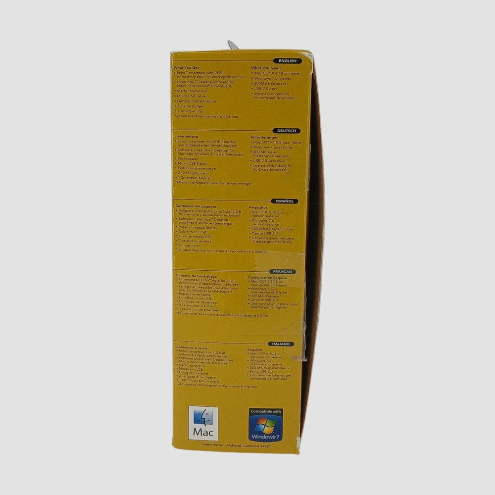 Livescribe Echo Smartpen 2gb (Untested)