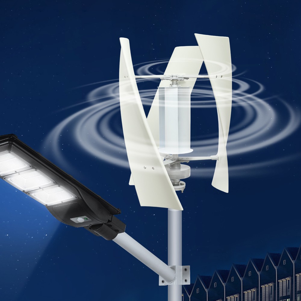 100W 4-Blade Vertical Wind Turbine Generator - 24V W/Controller Windmill Power！