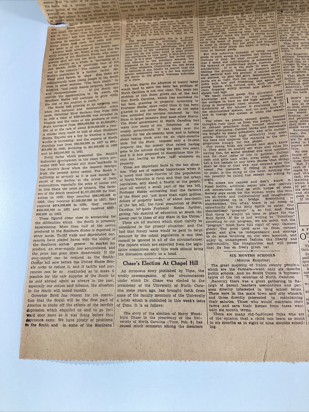 Ashville NC Newspaper Feb 19, 1933 Great Ads Women Miami Columns Carolina Power