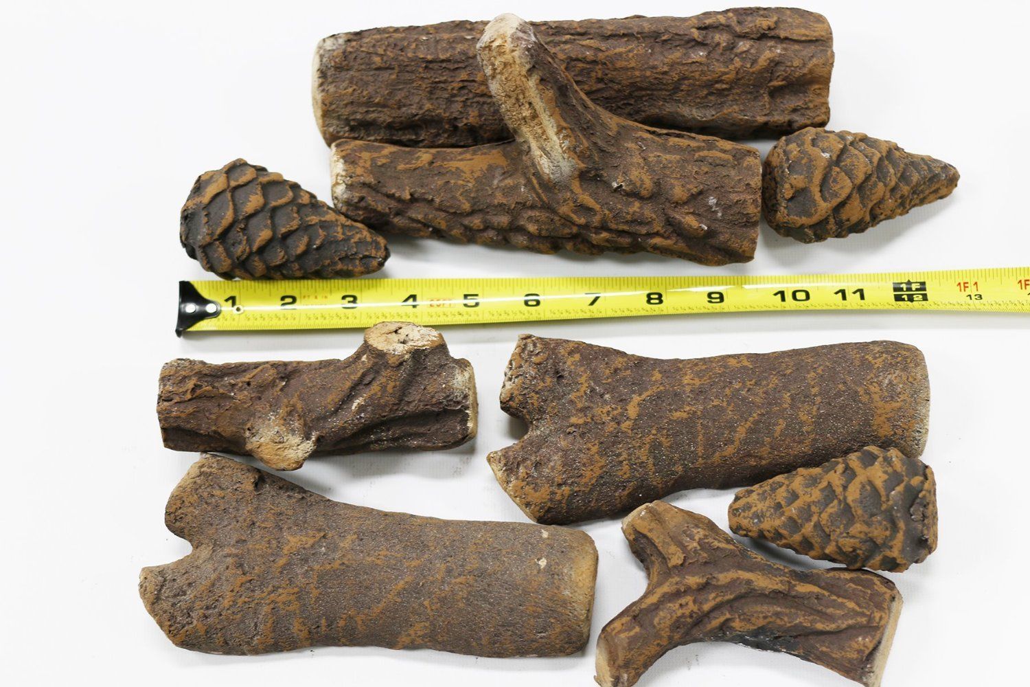 Fireplace stoves propane firepit Woodlike Ceramic decorative Log Set 4,8,9,10pcs