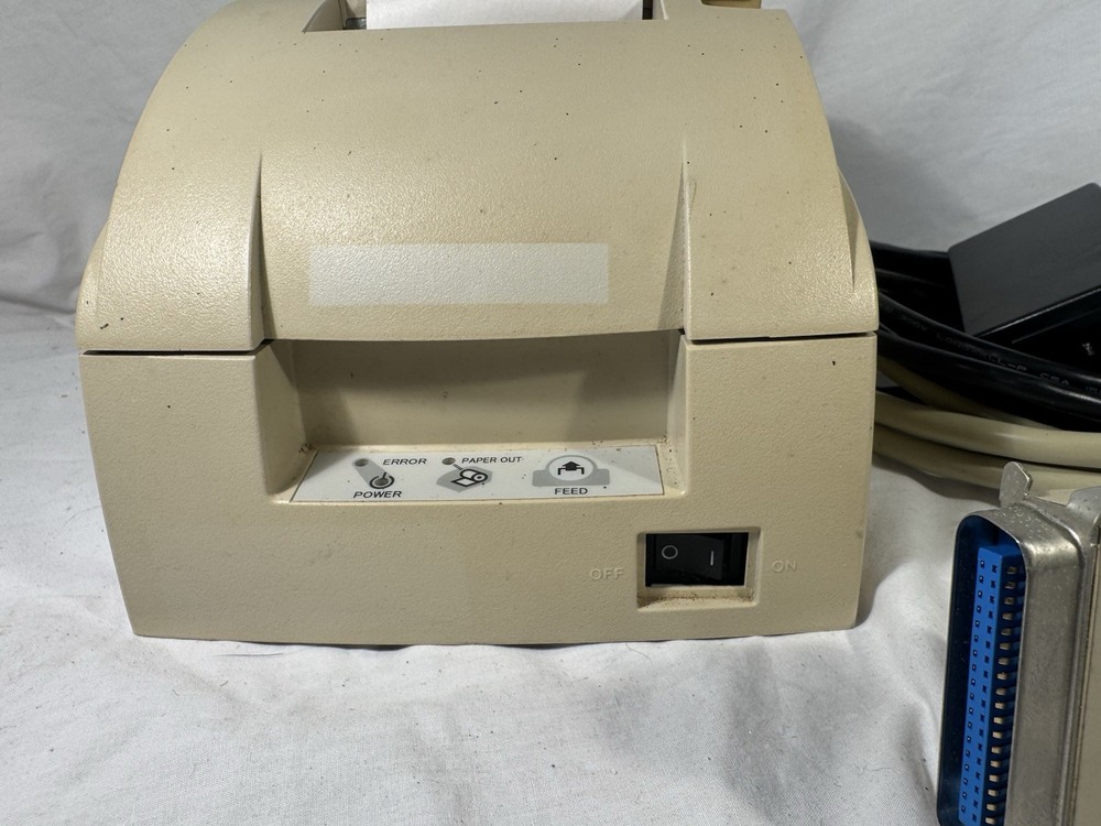 Epson TM-U220D POS Dot Matrix Receipt Printer Grey Parallel - Tested Powers On