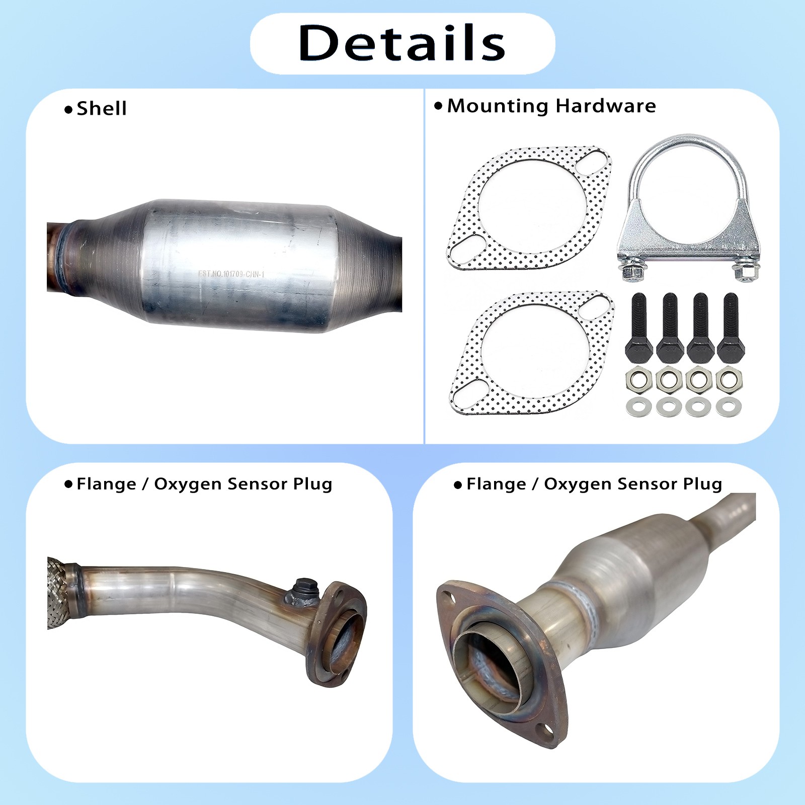 Exhaust Catalytic Converter For 2002-2011 Toyota Camry 2002-2008 Solara 2.4L