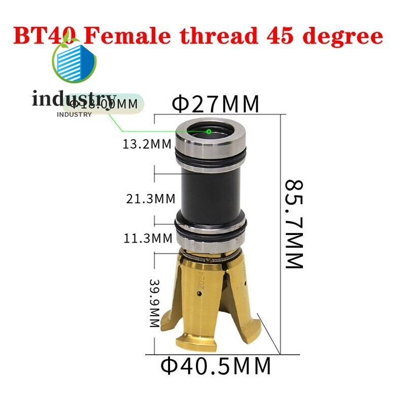 BT40 45 Degree Internal Thread 4 Petal Clamp Pull Claw for CNC Spindle