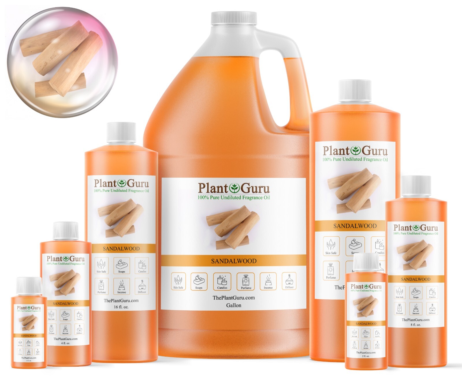 Arabian Sandalwood Fragrance Oil For Candle, Soap Making, Diffuser and Burners