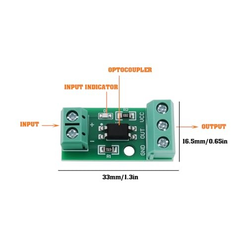 4X 1-Channel PC817 Optocoupler Isolation Module () Suitable for 12V