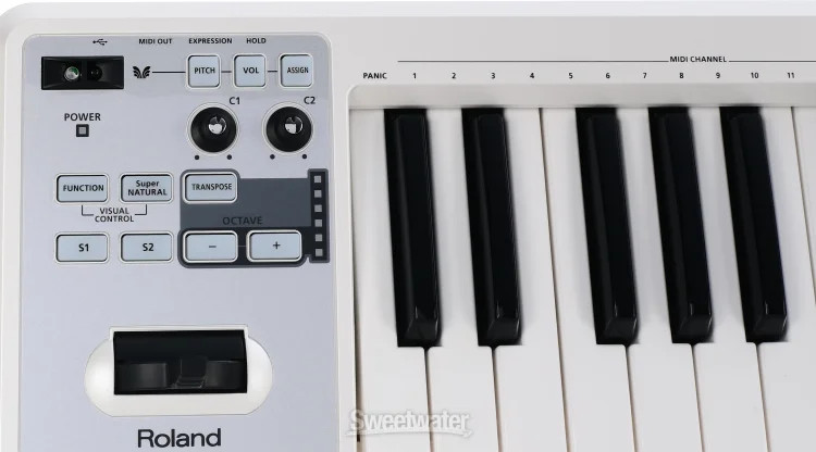 Roland A-49 49-key Keyboard Controller - White