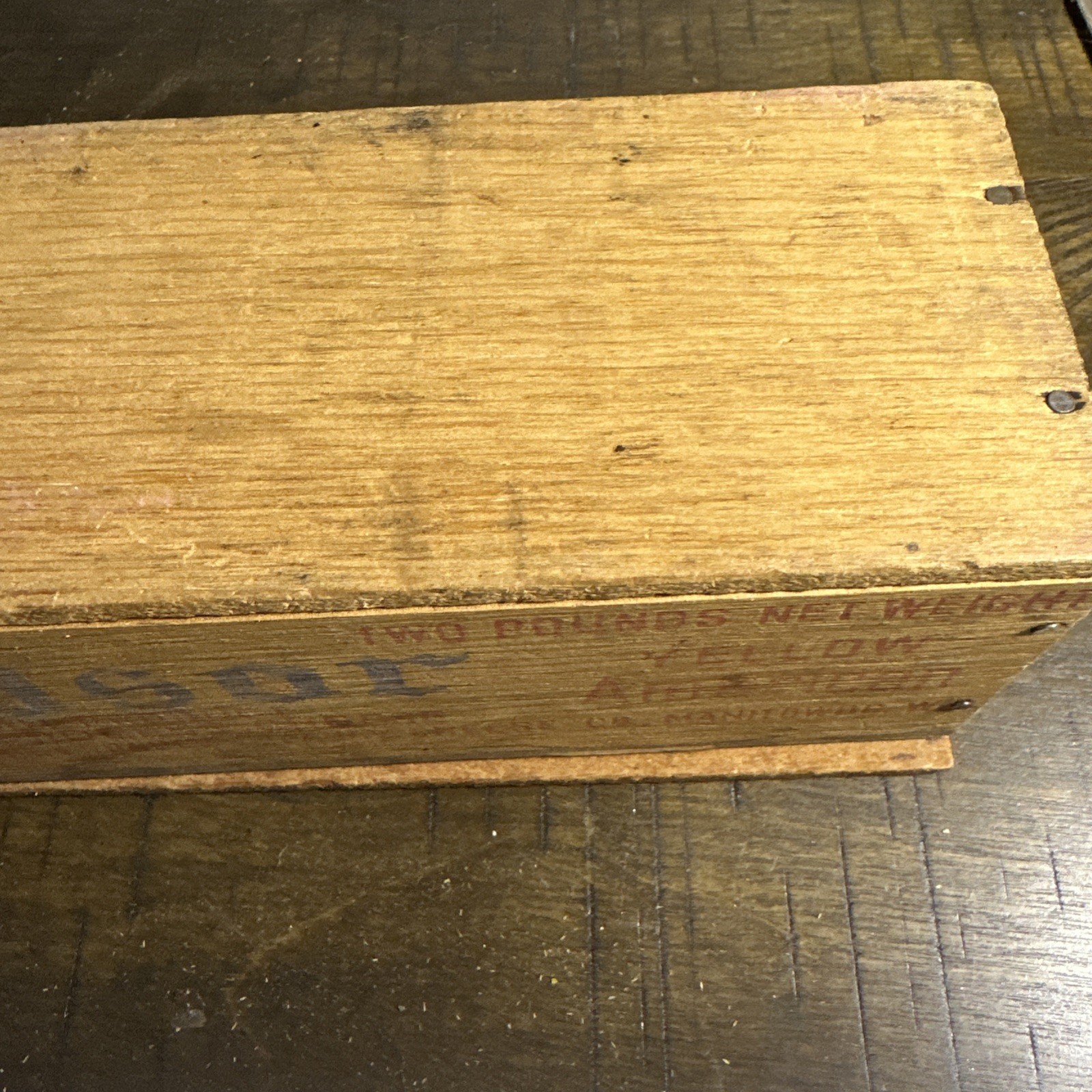 Vintage Windsor Club Two Pound Wood Cheese Box Manitowoc Wisconsin FREE SHIPPING