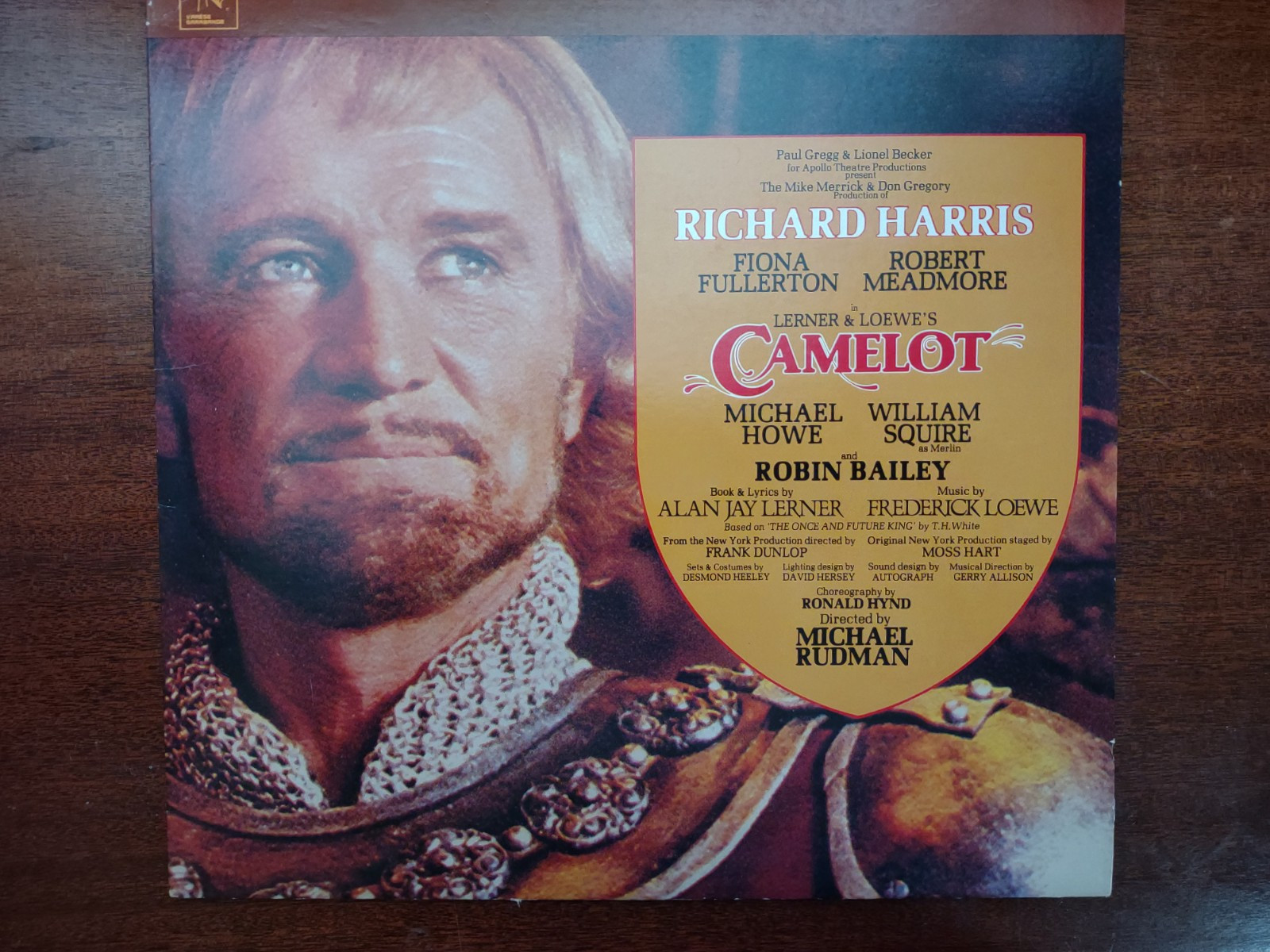 1983 CAMELOT Programs, Ticket Stubs & LP Record - Richard Harris Atlanta Fox