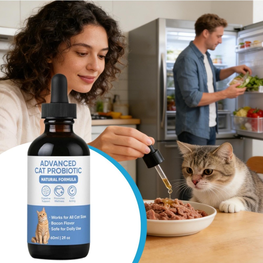 Advanced Cat Probiotic Drops – Digestive Support for Cats 60ml